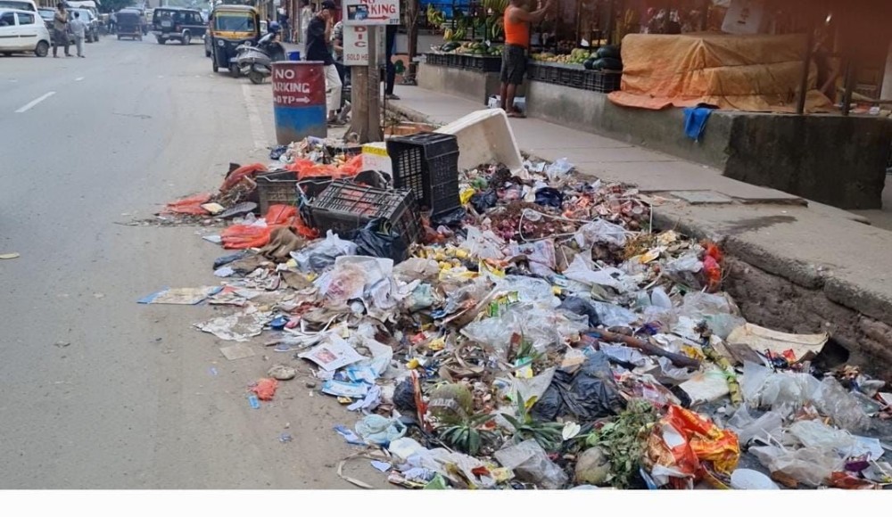 Garbage lying unattended for the second day, on August 6, in light of the now suspended cease work agitation by DMC employees.